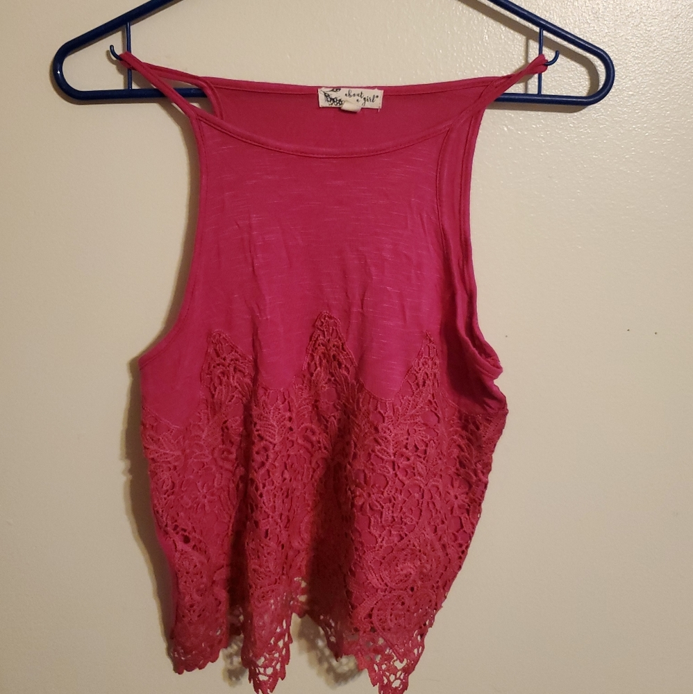 Lace Cropped Tank